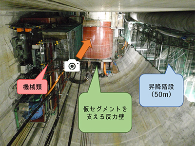 シールドマシンの旅立ち